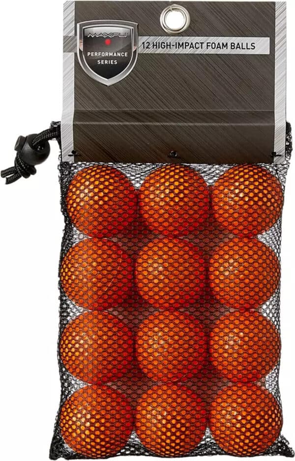 Maxfli High-Impact Orange Foam Practice Balls